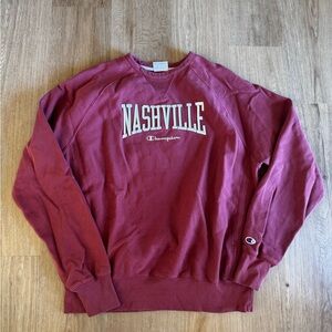 Champion Red Heavyweight Nashville Sweatshirt
